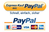 einfach und schnell per Paypal Express