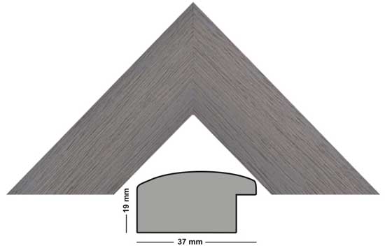 cadre bois Imperial gris