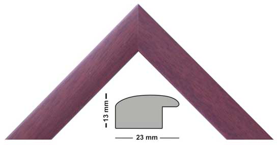 Holzrahmen Atlantic dunkelrot