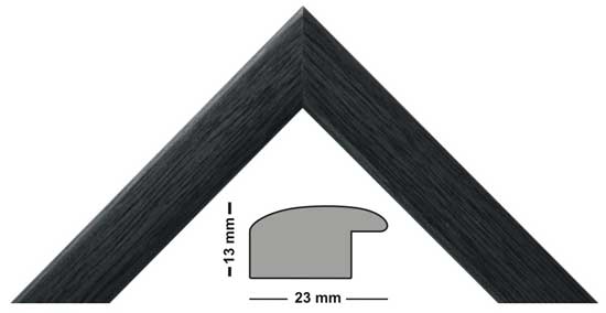 Wooden frame Atlantic black