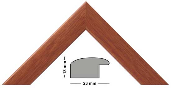 Wooden frame Atlantic teak