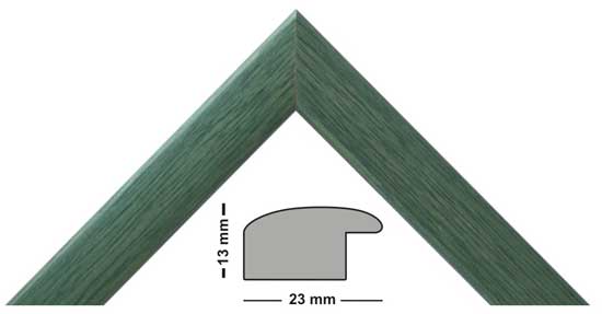 Wooden frame Antlantic green