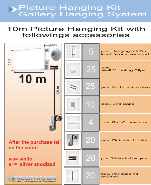 picture hanging Kit 10m