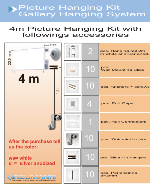 picture hanging Kit 4m