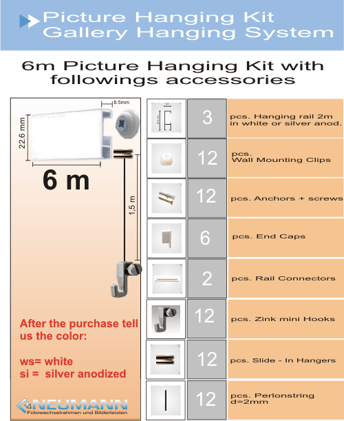 picture hanging Kit 6m