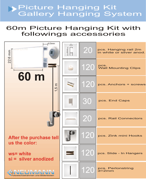 picture hanging Kit 60m