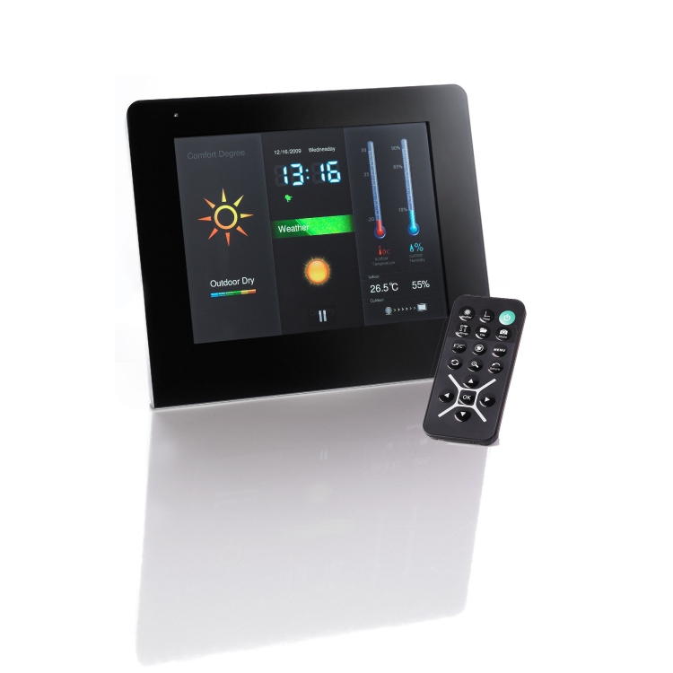 wetterstation mit bilderrahmen