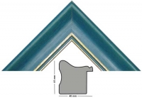 wooden moulding 645-BLU