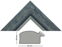 wooden moulding 35-NERO.ARG