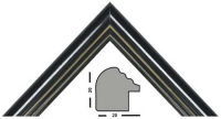 wooden moulding 481-NERO