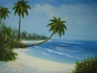 Peinture  l'huile avec bar strecher 50x70cm
