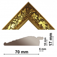 plastic mouldings KU-B 196 ORO