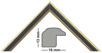 wooden moulding 344-NERO
