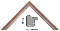 wooden moulding 245-NOCE